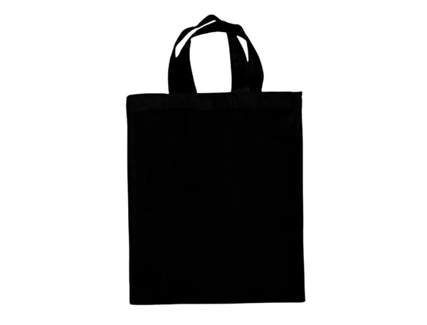 Kleine Baumwolltaschen mit eigenem Druck 22×26 cm, 140 g/m² - Schwarz