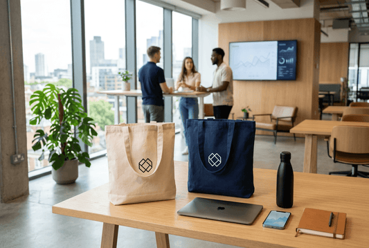 Branded Tote Bags for Fintech Teams, Events and Clients