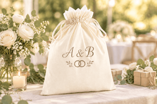 Custom printed wedding goodie bag