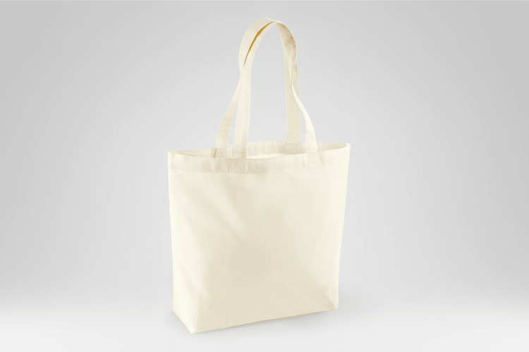 Organic Cotton Shopper with Custom Print, 170 gm²