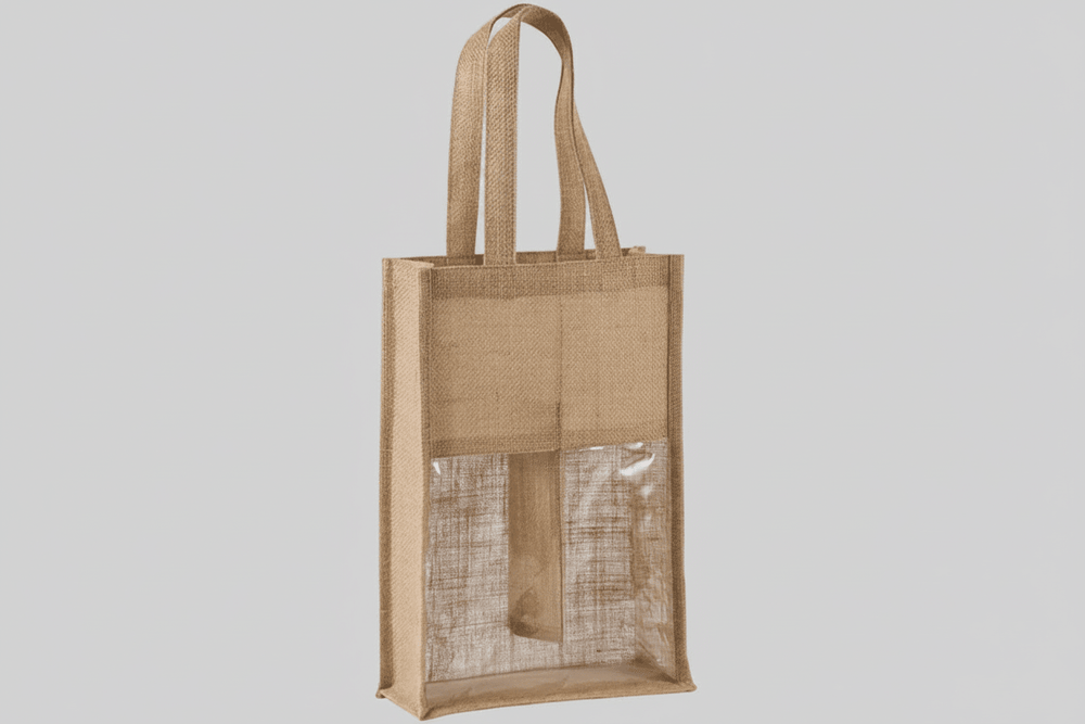 Video of the jute double wine bags 330 g/m² with how ordering works (landscape)
