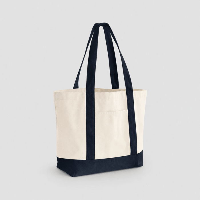 Varsity-tygkassar i ekologisk canvas, 407 g/m²