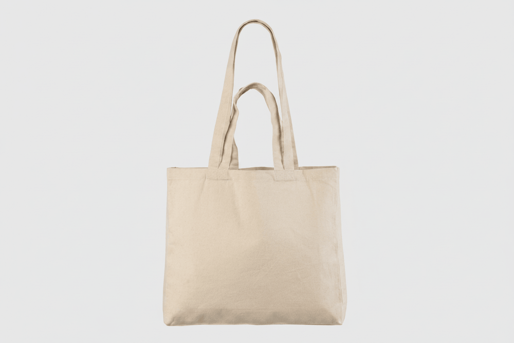 Video of the double handle cotton tote bags 340 g/m² with how ordering works (landscape)