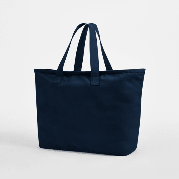 Navy Oversized Heavy Duty Canvas Tote Bag in 475 g/m² cotton canvas, 47 × 40 × 17 cm, ready for custom logo print