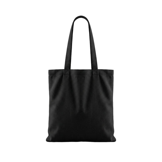 Tote bag premium en coton noir 38 × 42 cm (200 g/m²)
