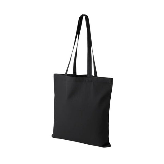 Tote bag en coton noir avec impression de logo (220 g/m², 38×42 cm)