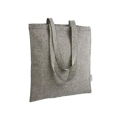 Tote bag personnalisé en matériaux recyclés noir chiné 38 × 42 cm (140 g/m²) – image 1