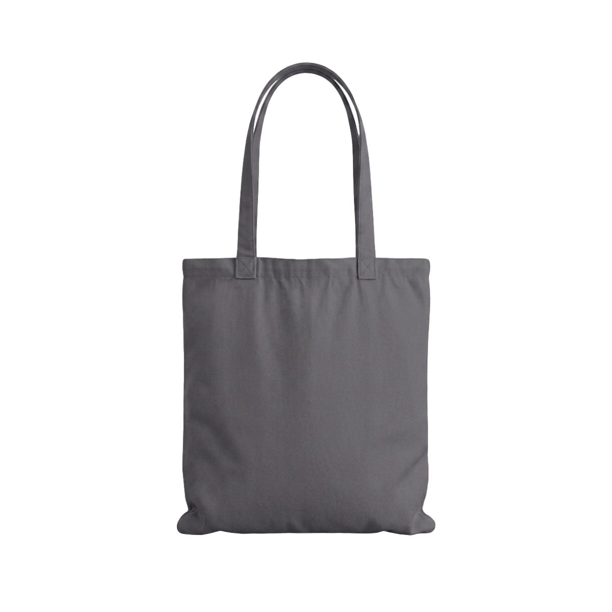 Bolsa de tela personalizada plana gris grafito de 38 × 42 cm (200 g/m²)