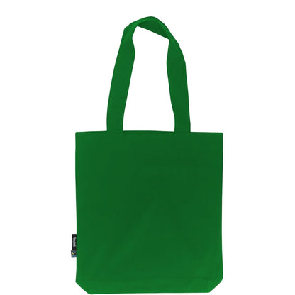 Green Fairtrade Organic Twill Tote Bag with Logo Print