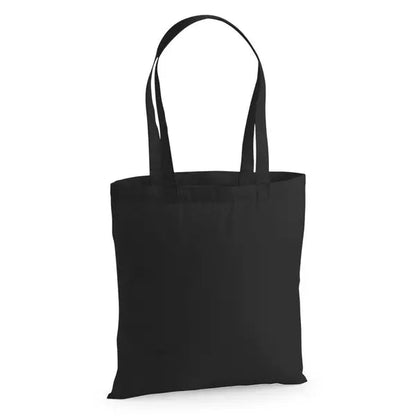 Borsa in tela di cotone premium nera 38 × 42 cm (200 g/m²) – immagine 1