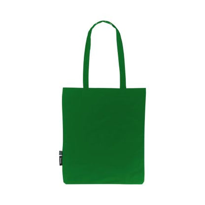Tote bag léger en coton biologique Vert 120 g/m² avec impression logo personnalisée