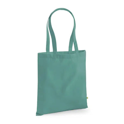 Tote bag épais en coton bio avec impression personnalisée, 340 g/m² – Vert sauge