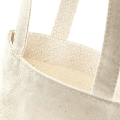 Portabottiglie in cotone naturale con stampa del logo (407 g/m², 8×27×8 cm) dettaglio