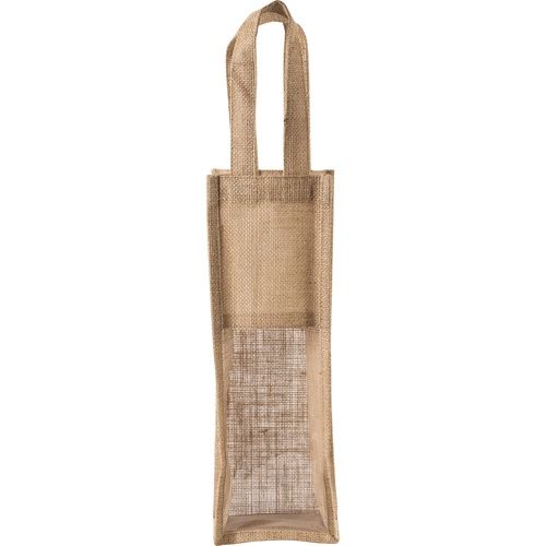Natur Vintaske i Jute med Logotryk (330 g/m², 12×10×36 cm)