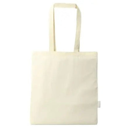 Tote bag personnalisé en coton bio blanc naturel 38 × 42 cm – 140 g/m²