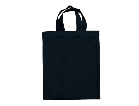 Pienet puuvillakassit omalla painatuksella, 22×26 cm, 140 g/m² - laivastonsininen / tummansininen